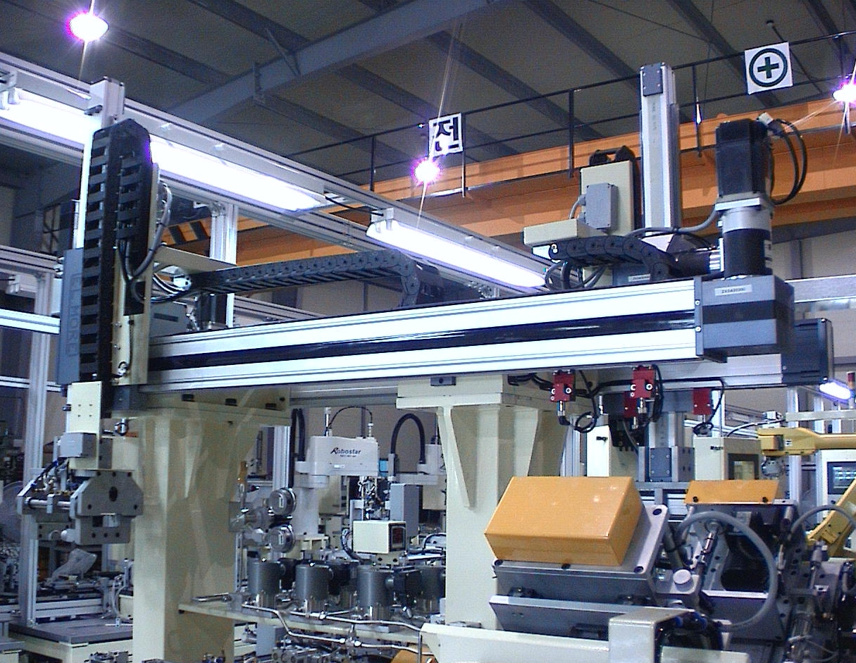 机床上下料专用七轴桁架机器人